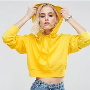 ASOS Cropped Pullover Hoodie